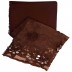 Cotton Half Net Stole- Chocolate Brown